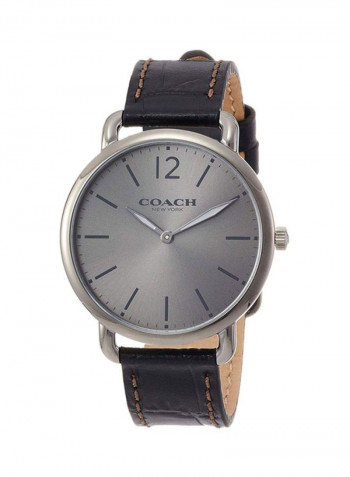 Men's Delancey Slim Leather Analog Watch 14602143