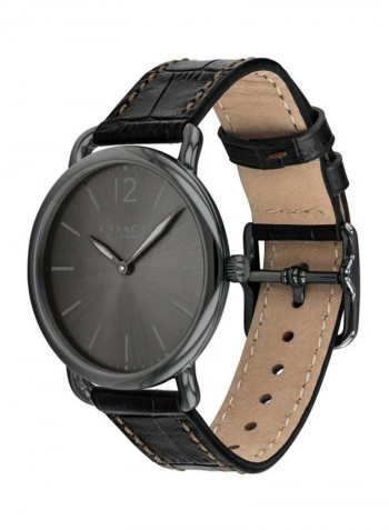 Men's Delancey Slim Leather Analog Watch 14602143
