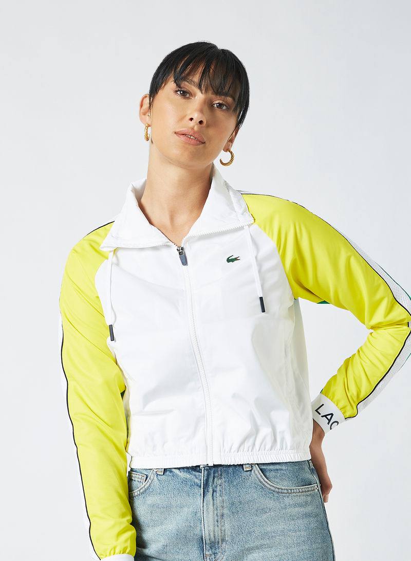 Colourblock Water-Resistant Zip Tracksuit Jacket Multicolour