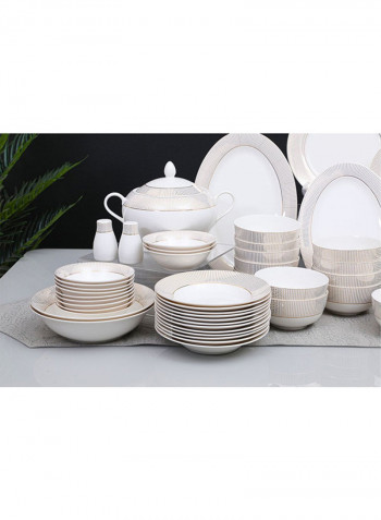 106-Piece Brilliance Dinner Set White 27x20x19cm