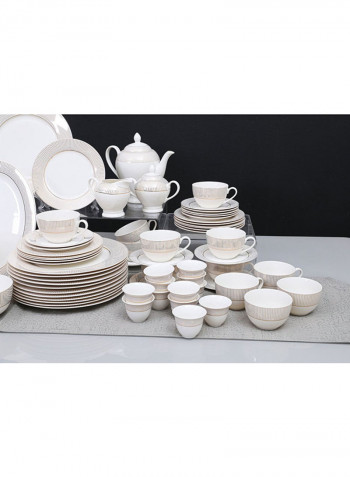 106-Piece Brilliance Dinner Set White 27x20x19cm