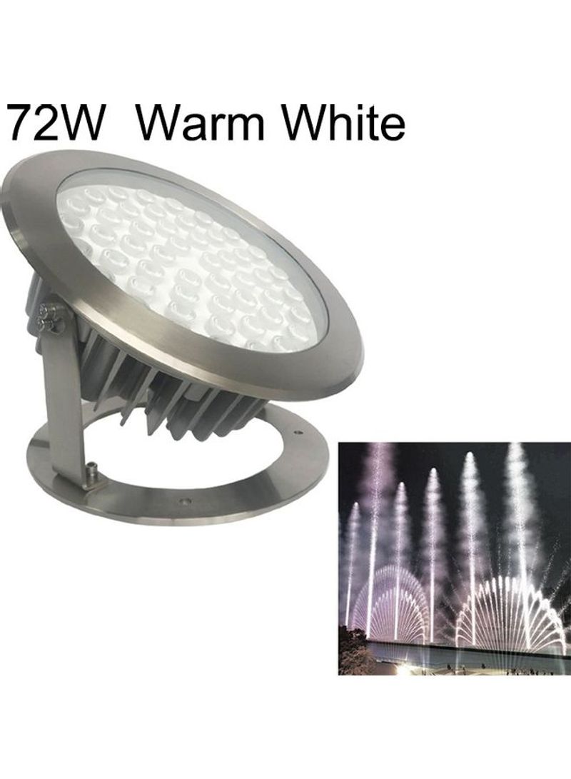72W Landscape LED Underwater Light Warm White 31 x 31 x 26centimeter