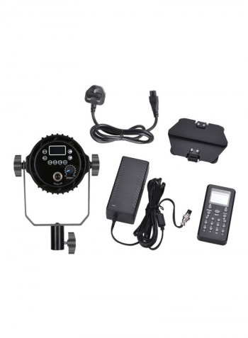 4-Piece LED Video Light With Remote Control Set Black