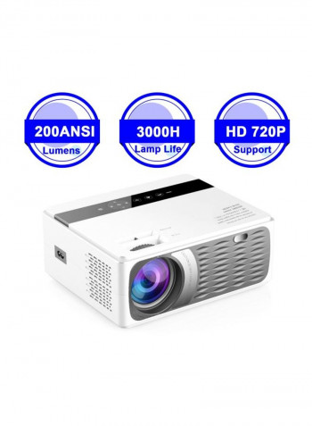 HD VGA Projector 200 ANSI Lumens CP600 White