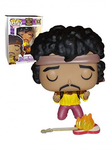 Jimi Hendrix Monterey Vinyl Figure Toy 4x6inch