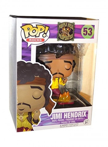 Jimi Hendrix Monterey Vinyl Figure Toy 4x6inch