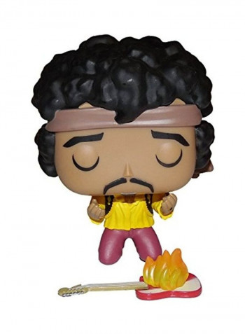 Jimi Hendrix Monterey Vinyl Figure Toy 4x6inch