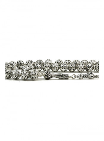 Silver Filigree Prayer Beads