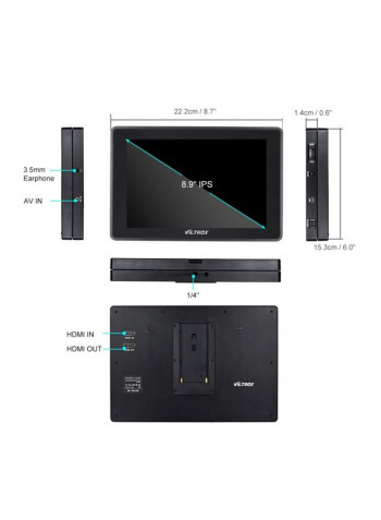 Camera-Top Display Monitor 8.9-Inch