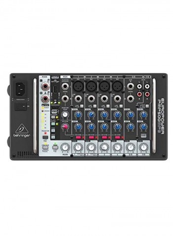 8-Channel Multi-FX Processor Powered Mixer PMP500MP3 Black