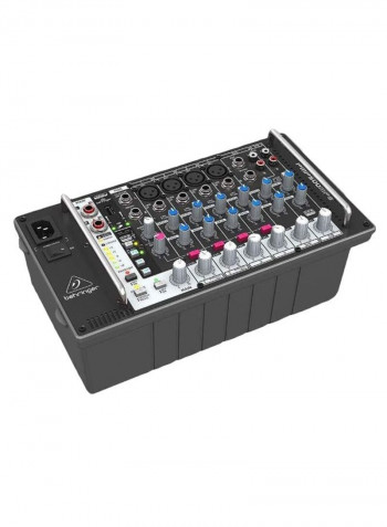 8-Channel Multi-FX Processor Powered Mixer PMP500MP3 Black