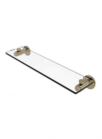 Vanity Beveled Edges Glass Shelf Clear 22inch