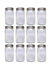 12-Piece Wide Mouth Smooth Sides Storage Jar Clear/Silver reviews 12-Piece Wide Mouth Smooth Sides Storage Jar Clear/Silver