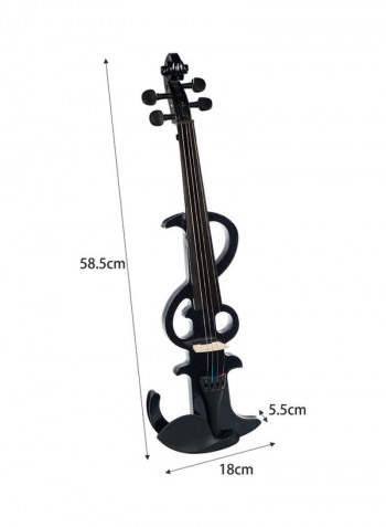 5-Piece Electronic Silent Violin Set