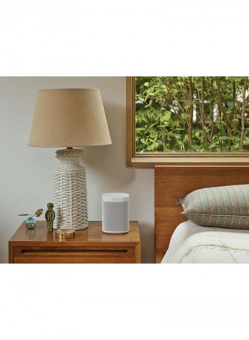 One SL Microphone-Free Smart Speaker ONESLUK1 White