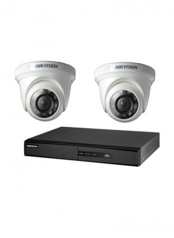 4-Channel Turbo HD DVR 1280x720P Surveillance Kit IP Camera-Day/Night vision Outdoor Bullet and Dome