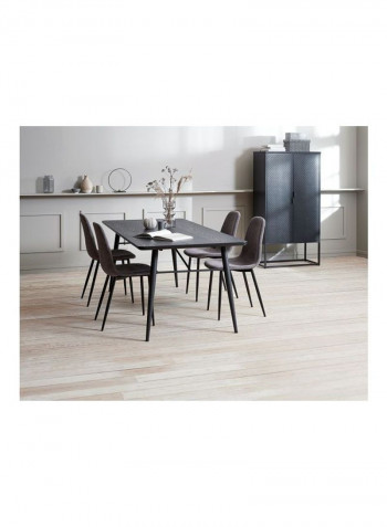 Virum 2 Doors Cabinet Black