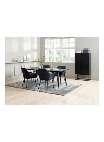 Virum 2 Doors Cabinet Black