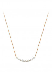18 Karat Gold Diamond Pearl Necklace