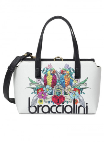 Britney Parrot Printed Shoulder Bag Multicolour