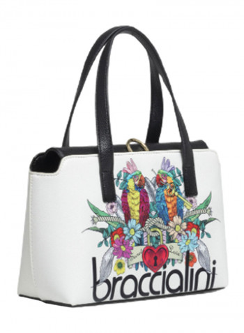 Britney Parrot Printed Shoulder Bag Multicolour