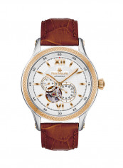 Men's Corona Leather Analog Automatic Wrist Watch R4-70105RM3