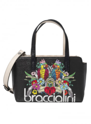 Britney Parrot Printed Shoulder Bag Multicolour