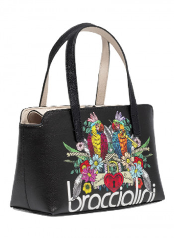 Britney Parrot Printed Shoulder Bag Multicolour