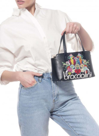 Britney Parrot Printed Shoulder Bag Multicolour