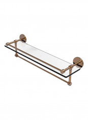 Gallery Towel Bar Glass Shelf Clear/Gold 22inch reviews Gallery Towel Bar Glass Shelf Clear/Gold 22inch