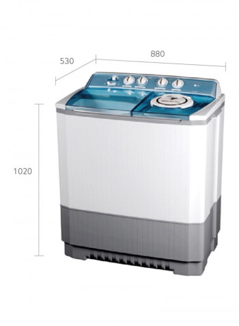 Twin Tub Washing Machine 10 KG 10 kg P1460RWNL White