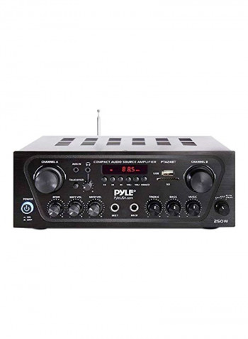 Bluetooth Channel Home Power Amplifier PTA24BT Black