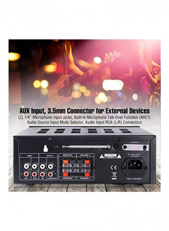 Bluetooth Channel Home Power Amplifier PTA24BT Black