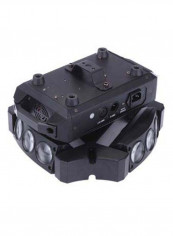 Sound Control Auto Rotating Spider Beam Light Black