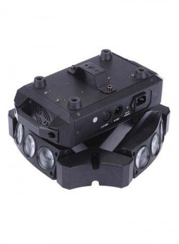 Sound Control Auto Rotating Spider Beam Light Black