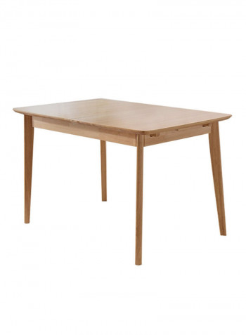 Wooden Expandable Dining Table Beige