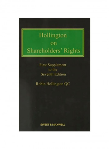 Hollington On Shareholders' Rights 1st Supplement Paperback 7