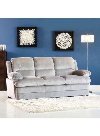 Fiona 3-Seater Sofa Grey 89x210cm
