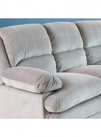 Fiona 3-Seater Sofa Grey 89x210cm