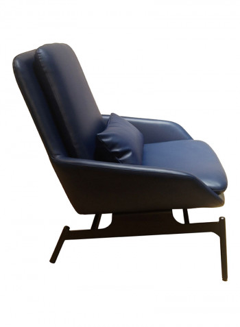Living Room Iron Chair Dark Blue