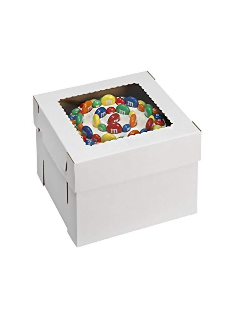 25-Piece Cake Box White