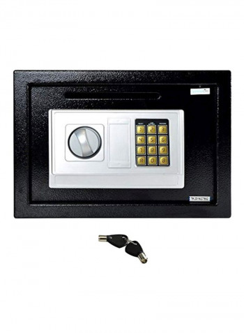 Digital Safe Box Black/White 13.8x9.8x9.8inch