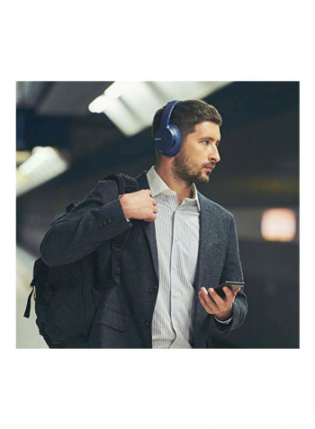 Wireless Over-Ear Headphones With Bluetooth Adapter Blue