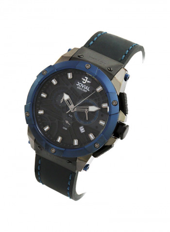 Men's Casual Leather Chronograph Wrist Watch 16075 GBLC 13 E