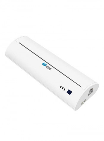 Document Photo Portable Bluetooth Thermal Printer With Built-In Battery أبيض