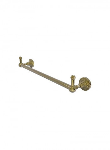 Dottingham Collection Hooks Integrated Towel Bar Gold 18inch
