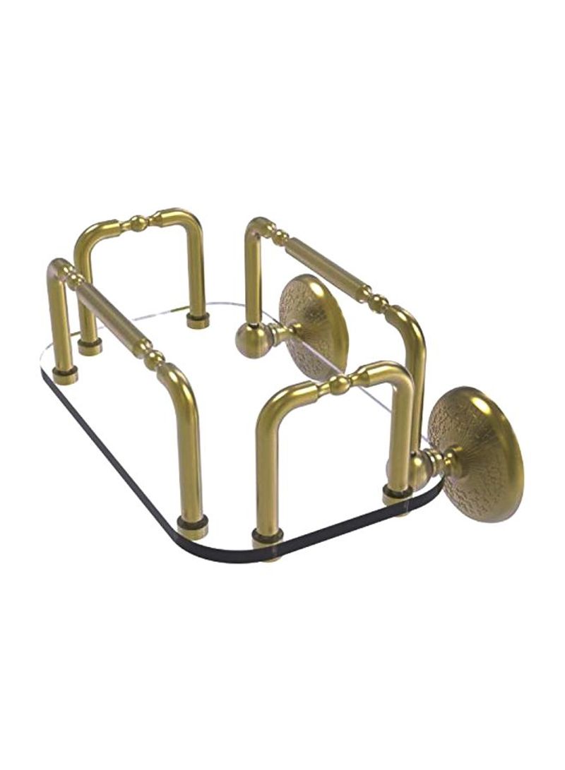 Monte Carlo Wall Mounted Towel Holder Gold/Clear