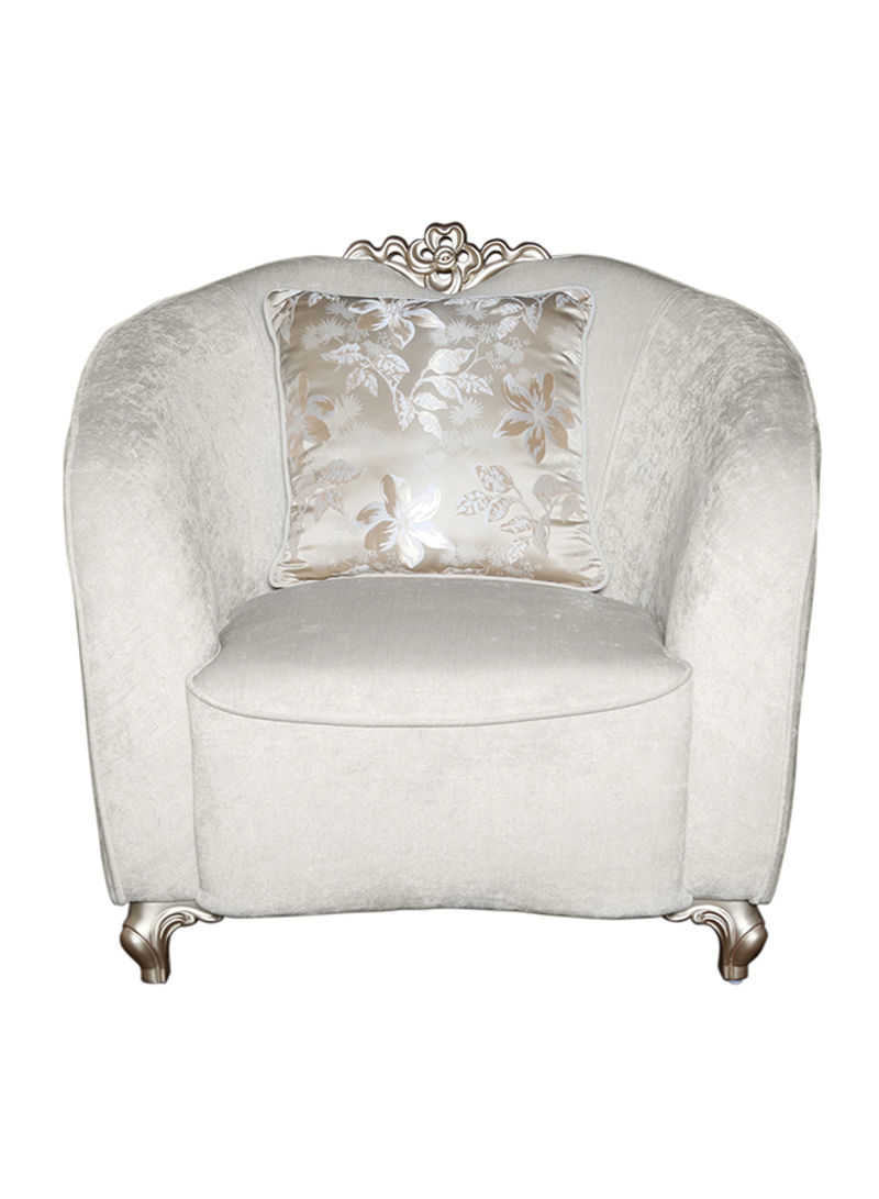 Naomi Arm Chair Beige/Gold 95x95x105cm