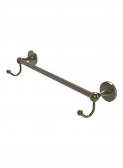Shadwell Collection Integrated Hooks Towel Bar Antique Brass 30inch