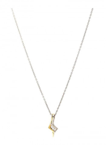 18K Gold Diamond Studded Necklace